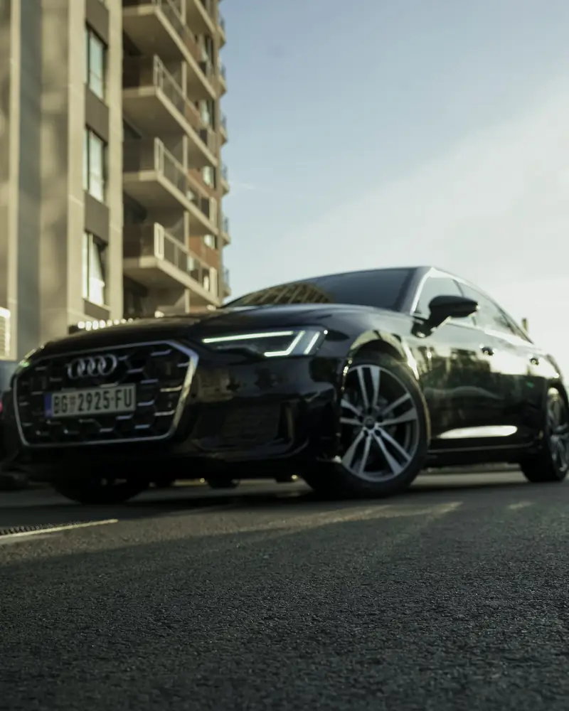 Audi A6 in central Belgrade