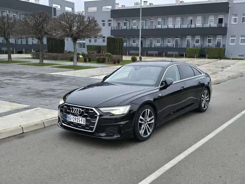 Black Passenger Transfers Audi A6, front view